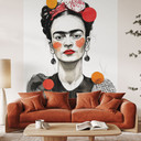 Papier peint photo Frida Kahlo Portrait Pop-Art - Jaszke