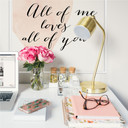 Wallprint Confetti & Cream - All of me loves all of you