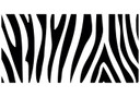 Dekoracja okienna zebra