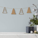 Décoration en bois MDF Sapins de Noël (4)