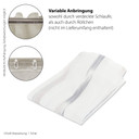 Homing Vorhang mit verdeckten Schlaufen Stehen grau  -  2.45 x 1.4 m