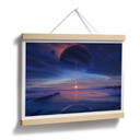 Plakat krajobraz z ziemią i galaktyką - Aenami
