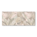 Stænkplade til køkken med tropiske blade i pastelfarvet jungle - Bloomery Decor