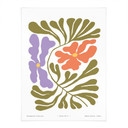 Plakat abstrakcyjne kwiaty w stylu retro - Treechild