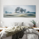 Fototapet Frostigt bakkelandskab - Eisenmann - Panorama – print på aluminium (Alu-Dibond)