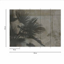  ShadeOfPalm2 i grågrøn - non-woven tapet Designwalls 2 - 2,55 x 3,5 m