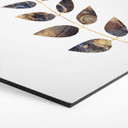 Hexagone - alu-Dibond Fredriksson - Feuilles marbrées