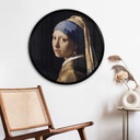 Plakat Vermeer - Dziewczyna z perłą - okrągły