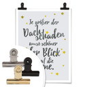 Poster Je größer der Dachschaden...