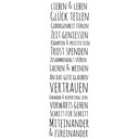 Wandtattoo - Lieben und Leben