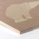 Hexagon hout ijsberen