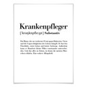 Poster Grammatik - Krankenpfleger
