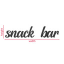 napis 3D Snack Bar - dekoracja MDF do kuchni