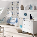 A.S. Création Bordüre Little Stars creme,grün,weiß