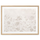 Plakat z kwiatami Wildflowers w kredowym kolorze Greige - Bloomery Decor