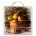 Obraz drewniany Laercio - Farmers Lemons - 40x41,5 cm