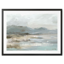 Poster Zacht Kustlandschap Grijs - Cheney