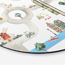 Tableau sur alu-Dibond rond Oliver Robins - Let's Play