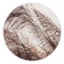 Tableau sur alu-Dibond Herbes en pastel - Rond
