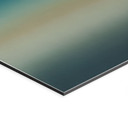 Wandbild Rotko Blush - Türkiser Horizont - Sir Edward x Grigory Gladarev - Alu-Dibond Panorama