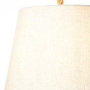 Pendelleuchte Milan, braun, 130 x 35 cm, Textil Pendelleuchte
