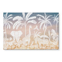 Jungleparadis med vilde dyr - Ombre - Kikki Belle – print på aluminium (Alu-Dibond)