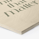 Sekskantet billede af træ Gør de ting, der betyder noget - Prints by Ayleen