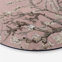 Wandcirkel van Gogh - Amandelbloesem Roze
