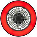 Deckenleuchte Levin, schwarz, 13,7 x 48,5 cm, Deckenventilator mit LED