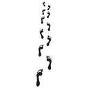 Wallsticker Fodaftryk