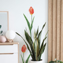 Muursticker Rode Tulp