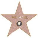 Wallsticker -  + Navn - Walk of Fame