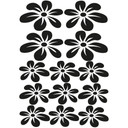 Wallsticker Blomster sæt 6