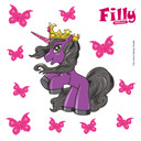 Wallsticker Filly Unicorn Beauty Claudia