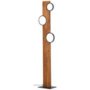 Stehleuchte Elena, braun, 140,4 x 31,2 cm, Holz LED-Stehleuchte, dimmbar