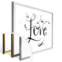 Plakat Handlettering Love - biały
