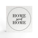 Billede af træ til at sætte op - Home sweet home - 15x15 cm