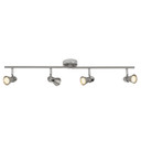 Deckenleuchte Mona, silber, 15,5 x 70 cm, Metall Strahler