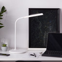 Tischleuchte Joy, weiß, 34 x 17 cm, Nachttischlampe, dimmbar mit Ladefunktion (Qi)