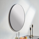 Wandspiegel rund schwarz modern - Singapur - Ø 60 cm