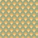 Abstrakcyjna tapeta w stylu vintage zielono-żółta - grafika tapety z włókniny retro - wzór tapety