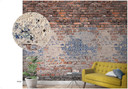 Fototapet med stenlignende look Rød, blå, steneffekt 2,70 x 1,59 m