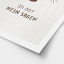 Kinder-Poster 'Ich darf nein sagen' mit Katze