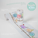 A.S. Création Lovely Kids Frise autocollante enfant - Multicolore, Bleu