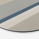 Tableau mural Agnes Balance - Rayures horizontales - Sir Edward x Grigory Gladarev - Alu-Dibond rond