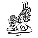 Sticker mural - Tribal Lion