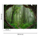 fototapet designwalls i grøn og brun non-woven tapet Tropical Forest regnskov natur