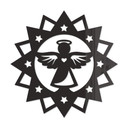 Akrylowa dekoracja anioł w gwiazdę
