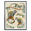 Plakat Brown - Małpy wiewiórki