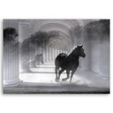 Canvasbillede, Hest i galop 3D-tunnel